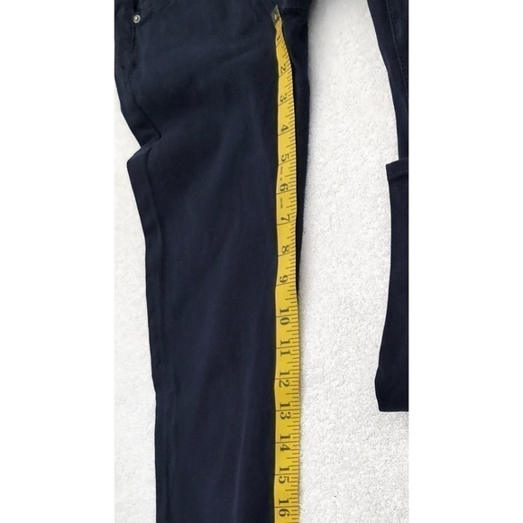AG The Stilt Cigarette Leg Skinny Jeans Navy Blue Stretch Midrise Size 24 R - Picture 8 of 9